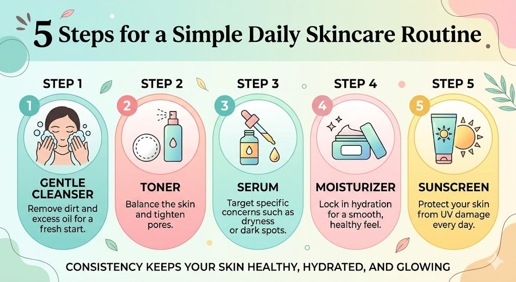 5 Steps for a Simple Daily Skincare Routine